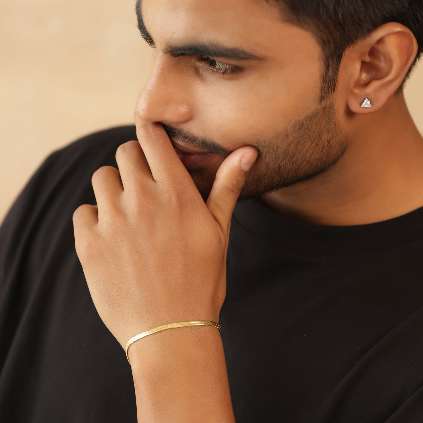 3 mm Gold-Plated Snake Chain Bracelet