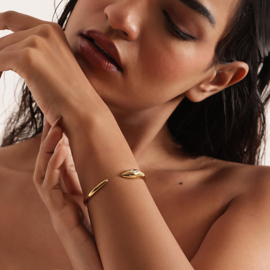 Sara 18K Gold-Plated Snake Bracelet