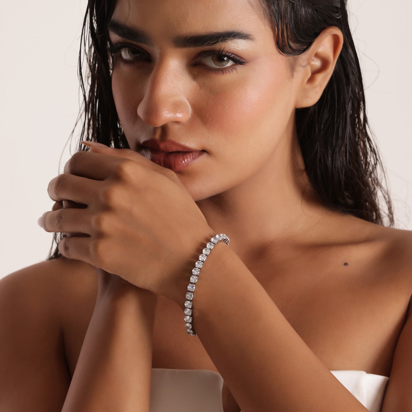 5mm Round Cut Tennis Bracelet