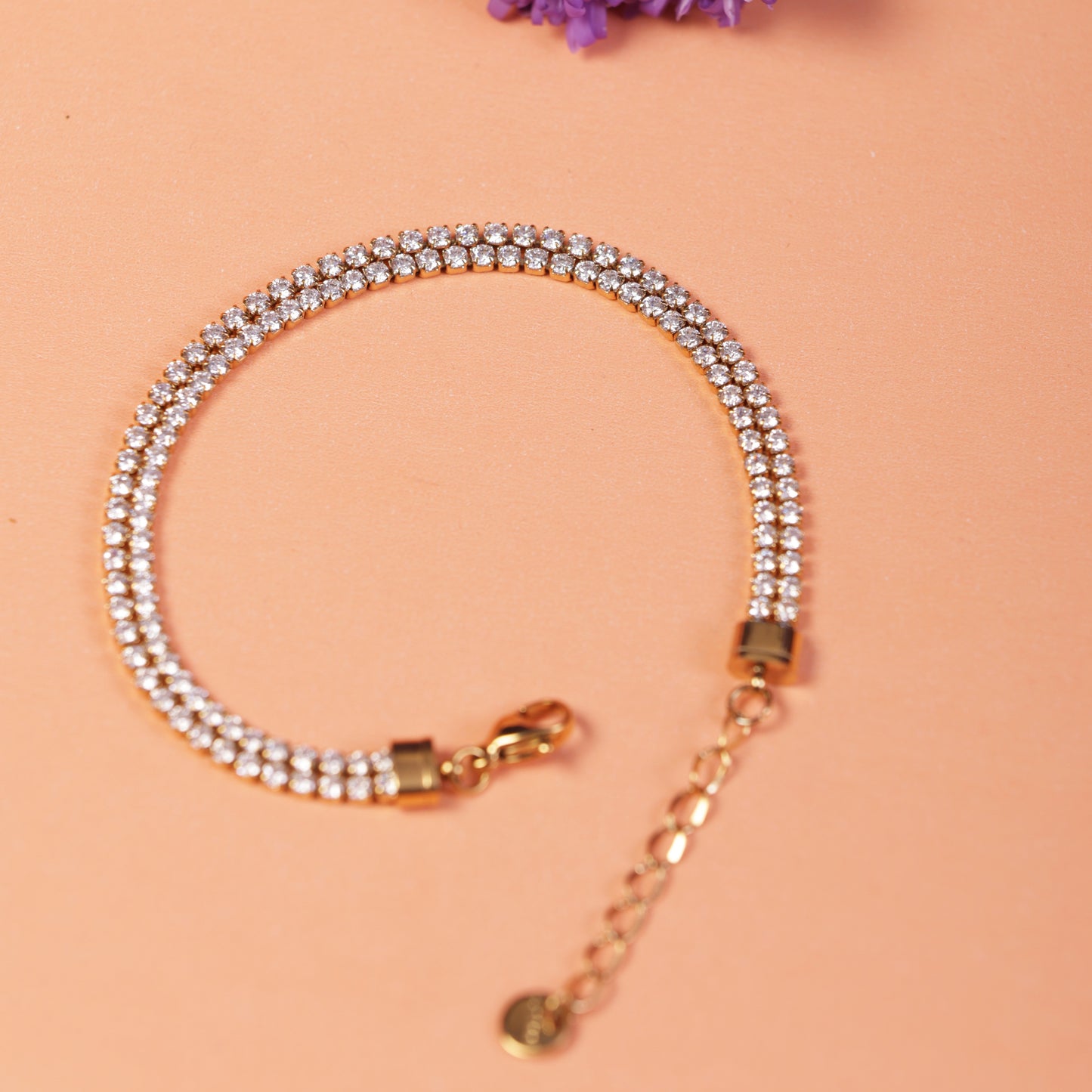 Sparking Double Layer Chain Bracelet