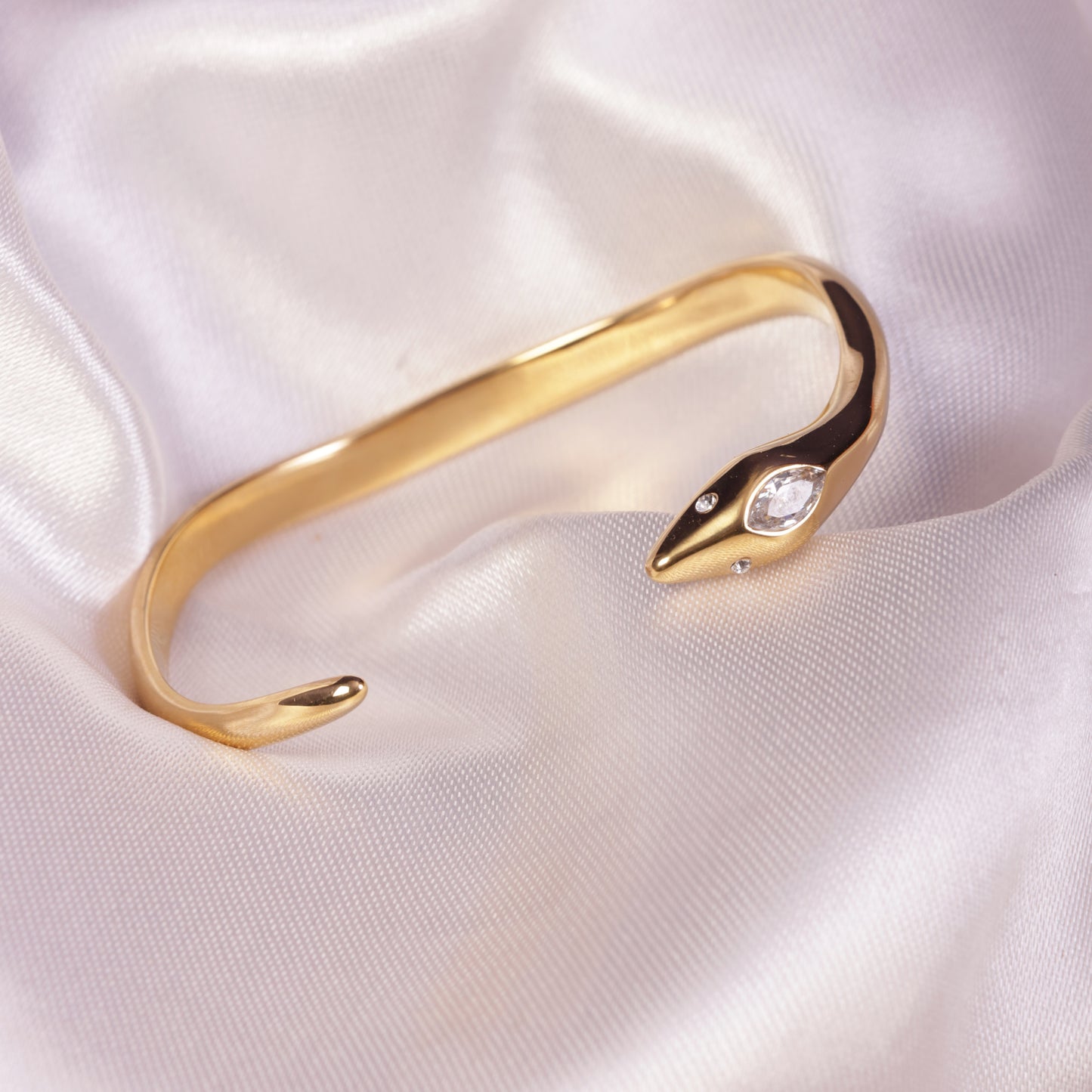 Sara 18K Gold-Plated Snake Bracelet