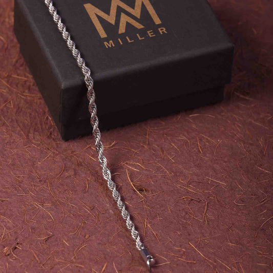 Micro 3 mm Rope Chain Bracelet