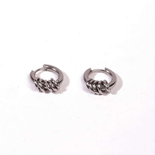Circle Hoop Earrings - Pierced