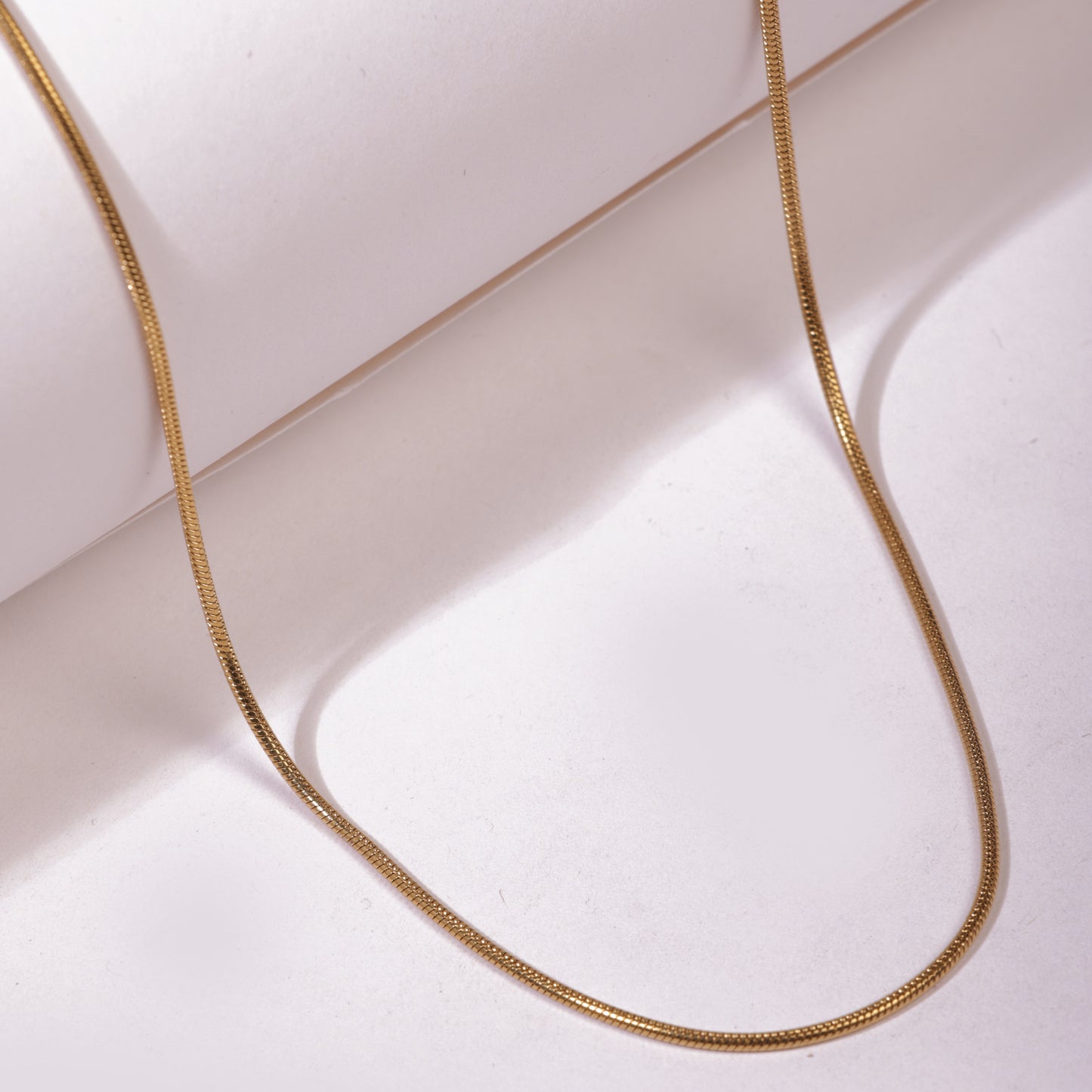 Micro 2mm Gold Neck Chain