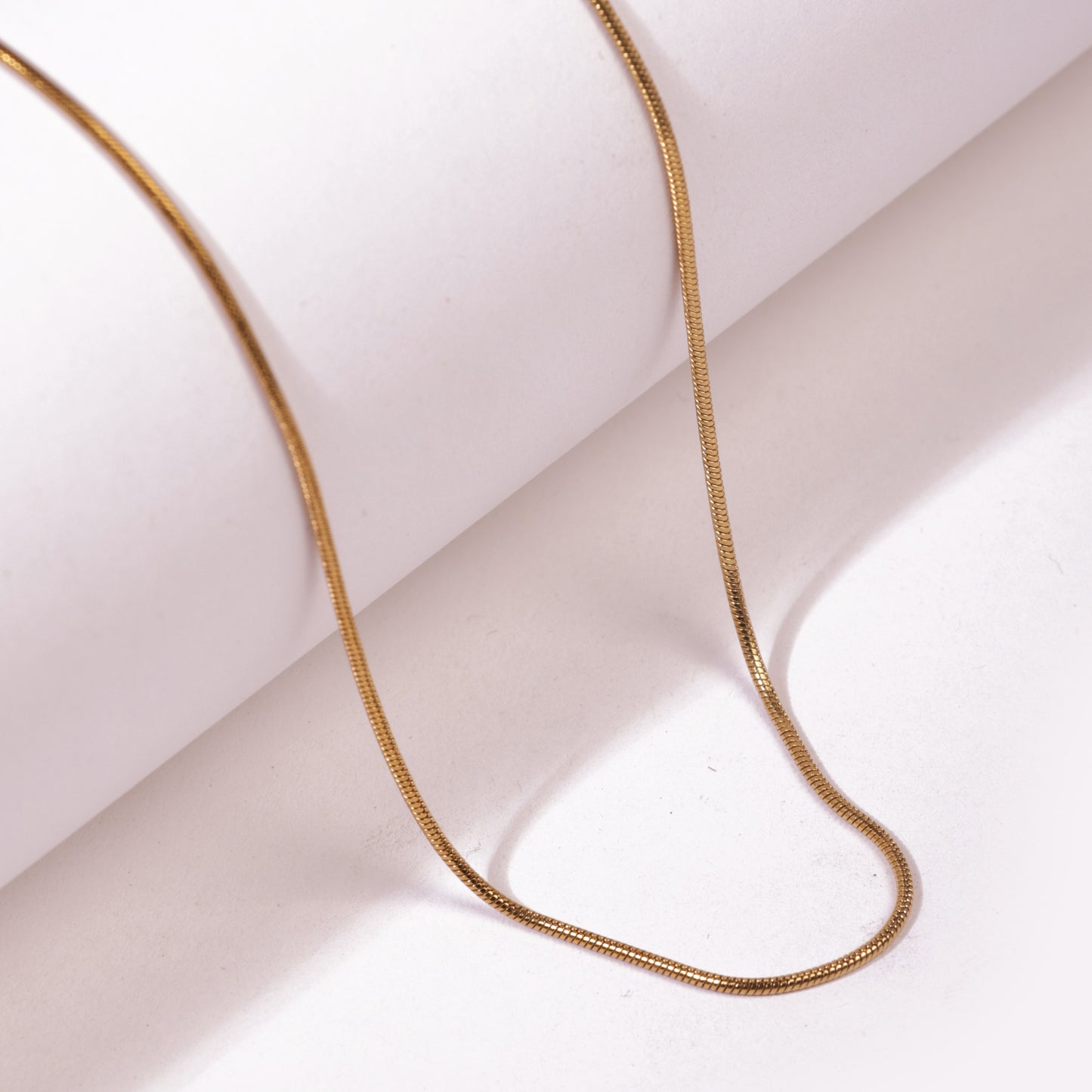 Micro 1mm Gold Neck Chain