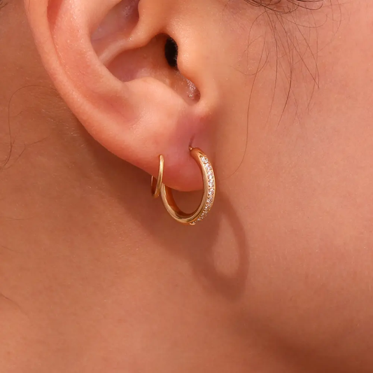 One Piercing, Two Looks — Hoop Earrings