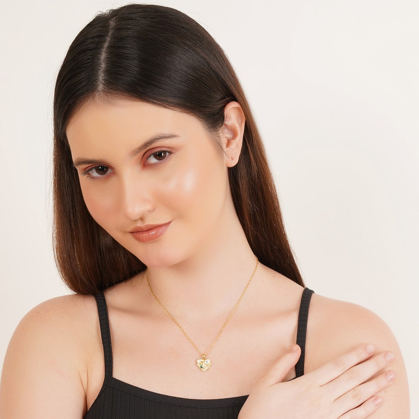 Heart Love Pearl Neck Chain Pendant