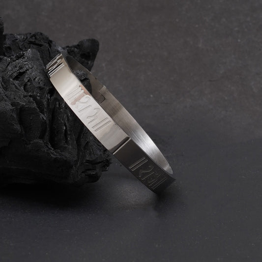 Shree Ram Silver Men's Kada Bracelet