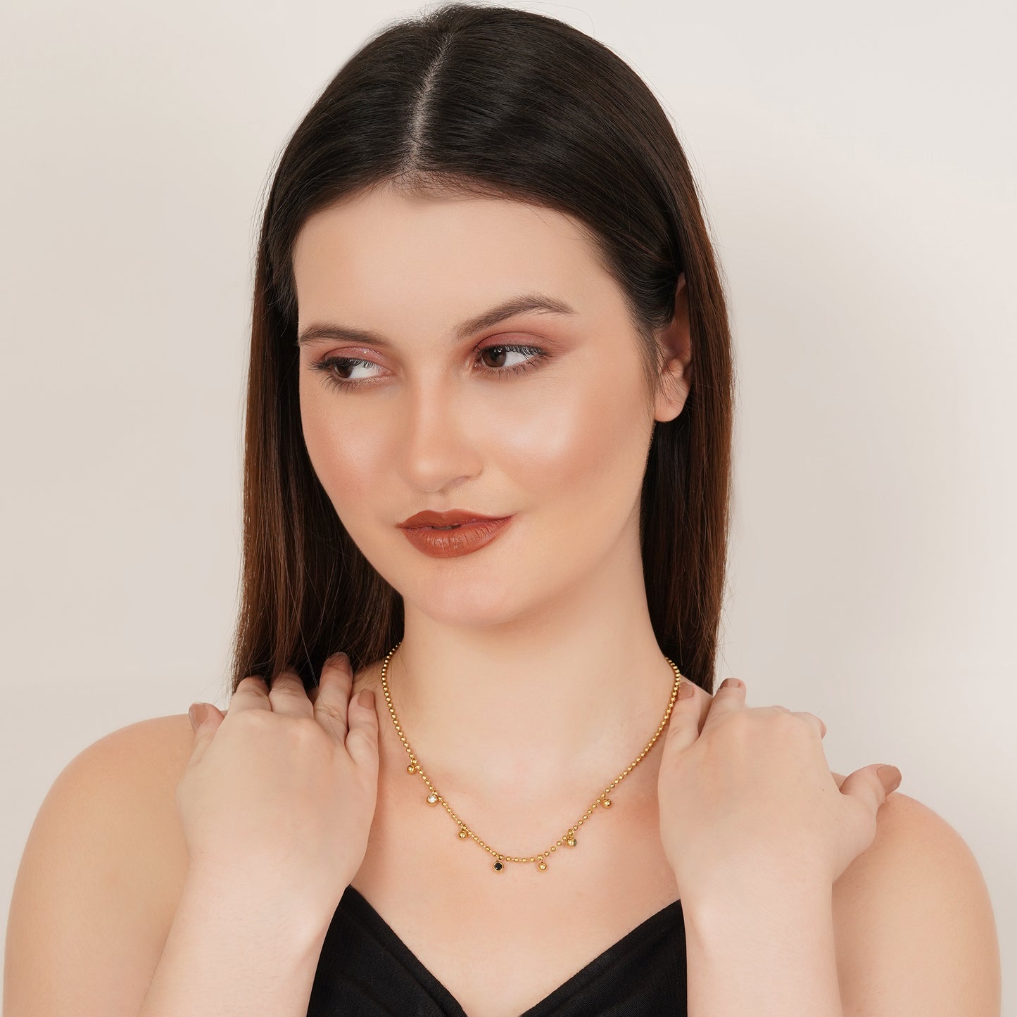 Beaded Charm Neck Chain Pendant