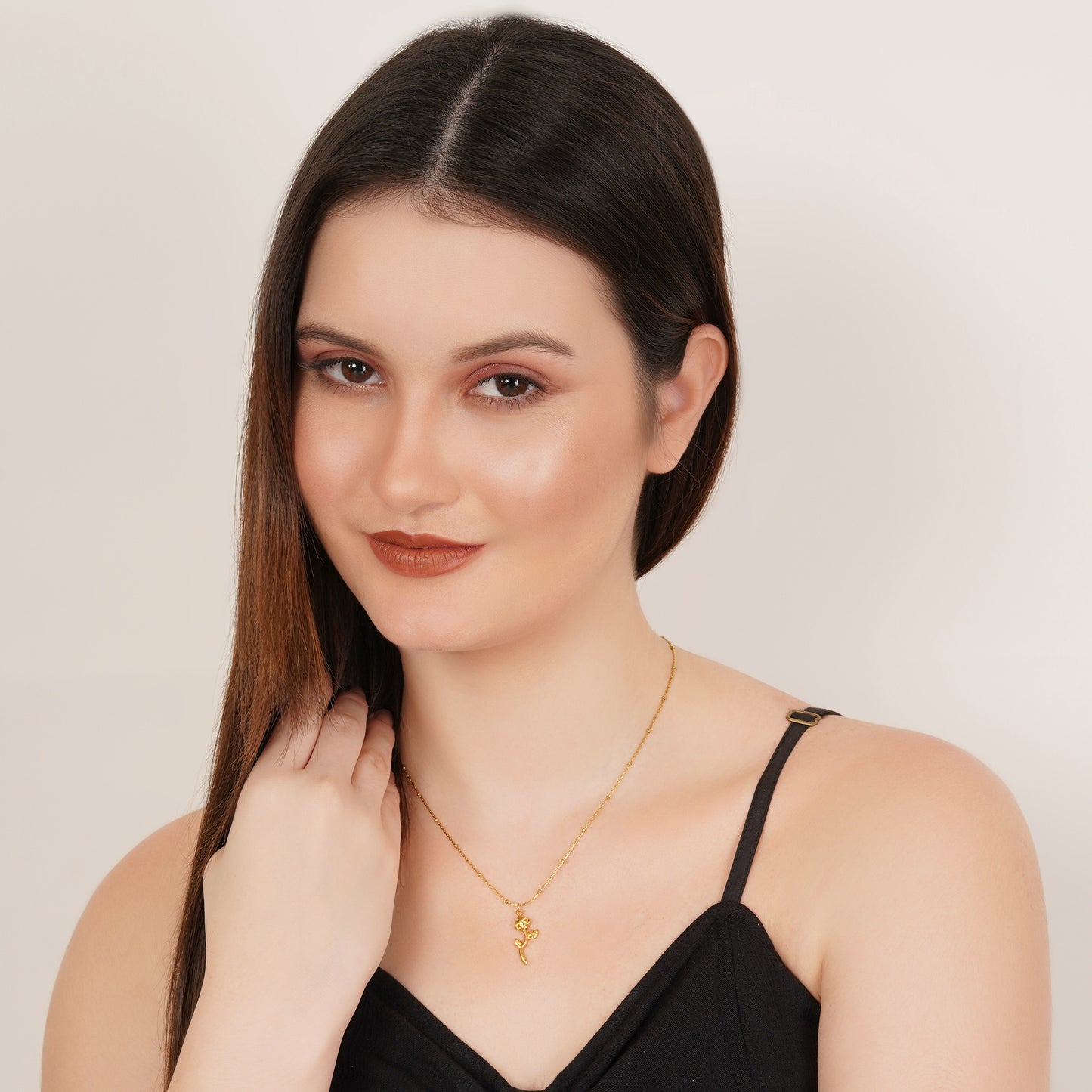 Rose Neck Chain Pendant