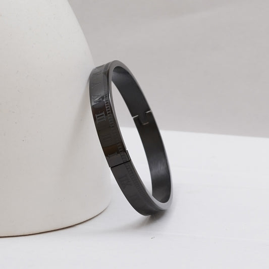 Roman Black Men's Kada Bracelet