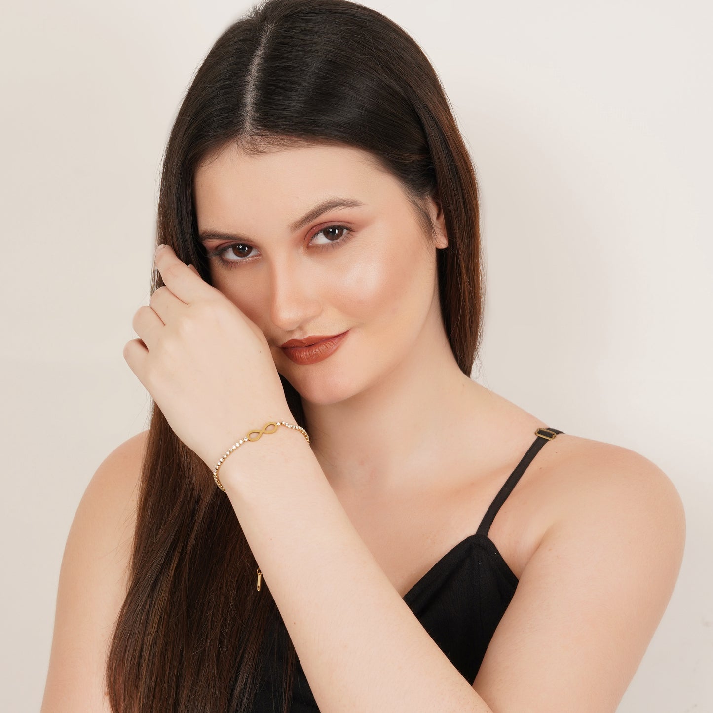 Infinity Gold Plated Chain Bracelet