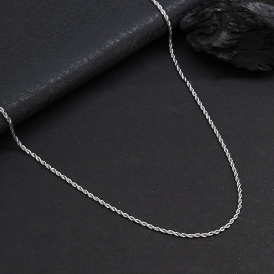 3 mm Silver Rope Chain