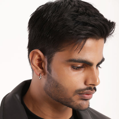 Silver Non Piercing Hoop Earrings