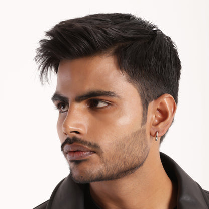 Silver Non Piercing Hoop Earrings