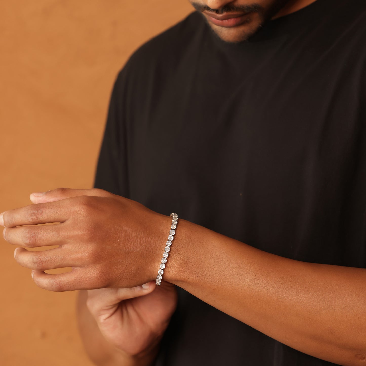 5mm Round Cut Tennis Bracelet