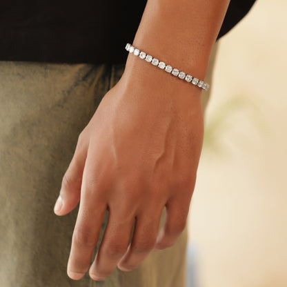 5mm Round Cut Tennis Bracelet