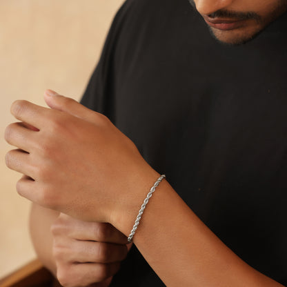 Micro 3 mm Rope Chain Bracelet