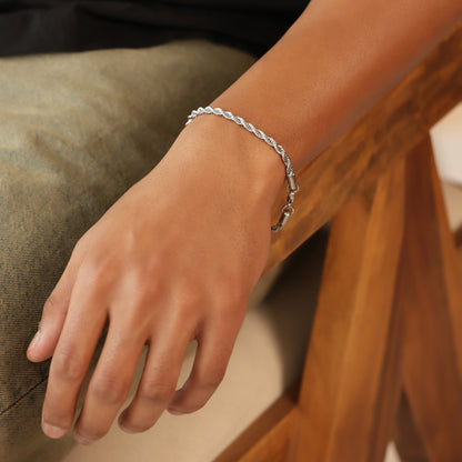 Micro 3 mm Rope Chain Bracelet
