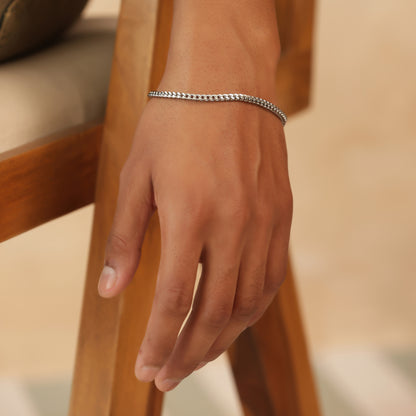 Micro 3 mm Link Chain Bracelet