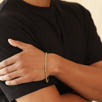 Micro 3 mm Rope Chain Bracelet