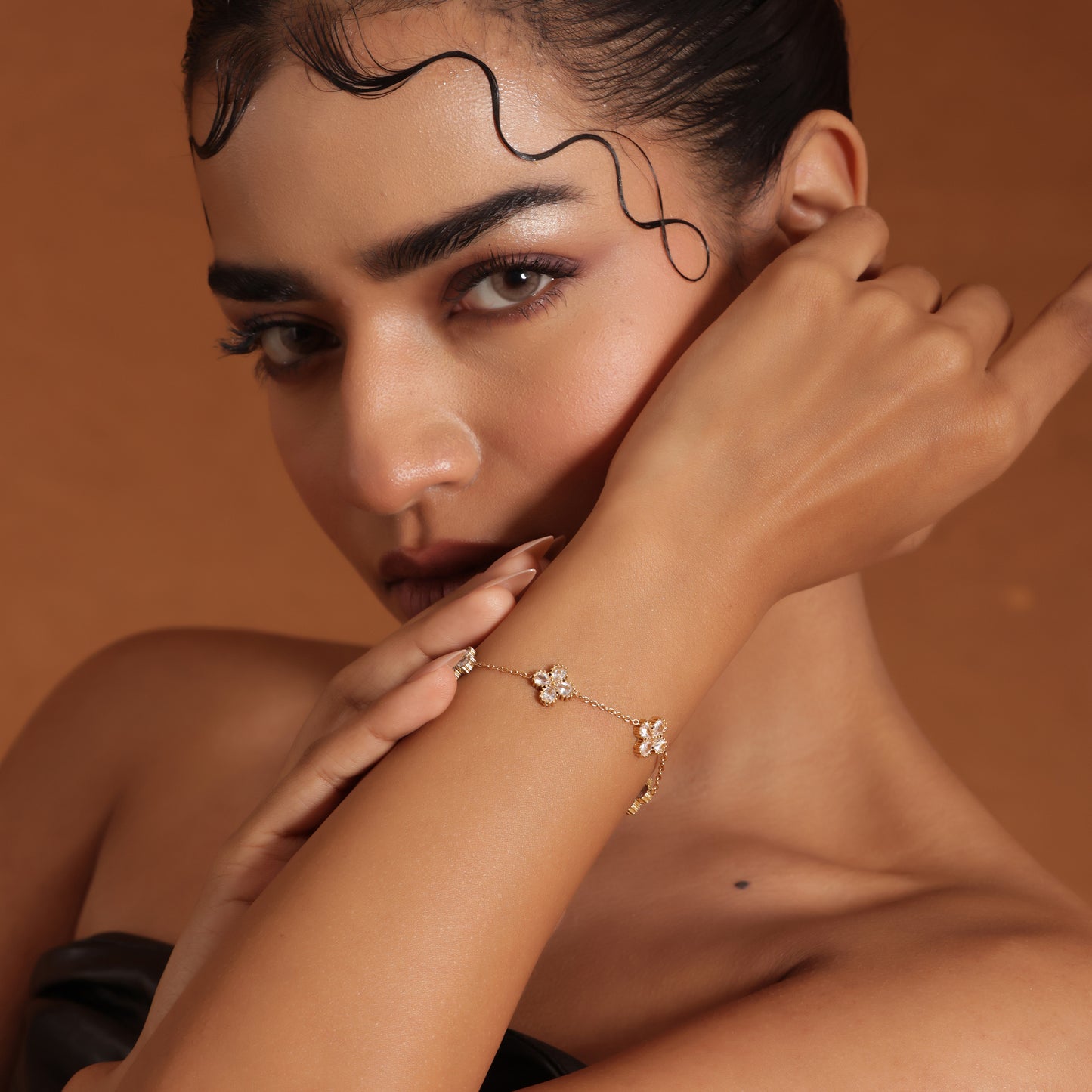 Sparking Clover Chain Bracelet