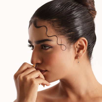 Noah Crystal Minimal Hoop Earrings