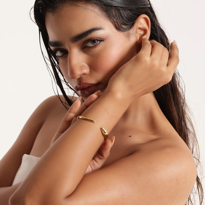 Sara 18K Gold-Plated Snake Bracelet
