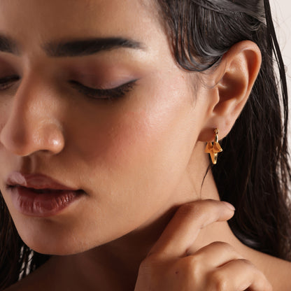 Silva's Gold-Plated Hoop Earrings