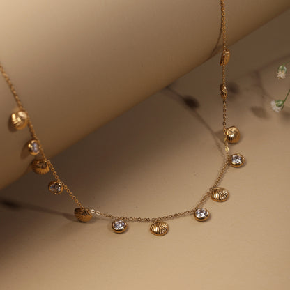 Dainty Shell Charm Chain Necklace