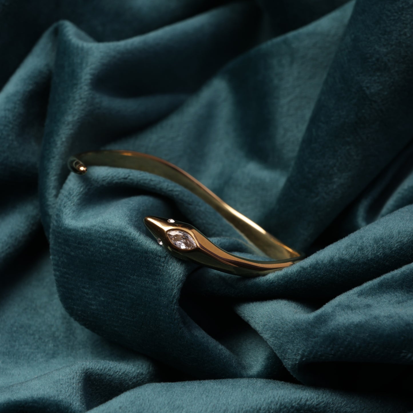 Sara 18K Gold-Plated Snake Bracelet