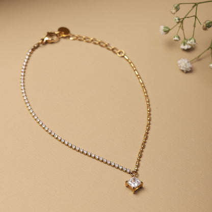 Shimmer Spark Gold-Plated Chain Bracelet