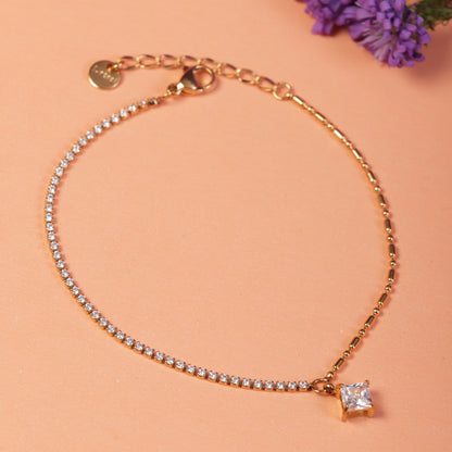 Shimmer Spark Gold-Plated Chain Bracelet