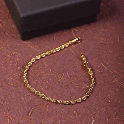 Micro 3 mm Rope Chain Bracelet