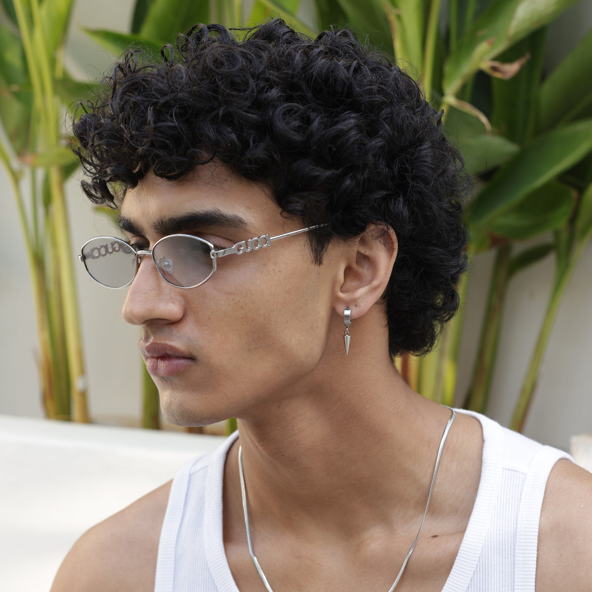 Spike Hoop Earrings - Pierced