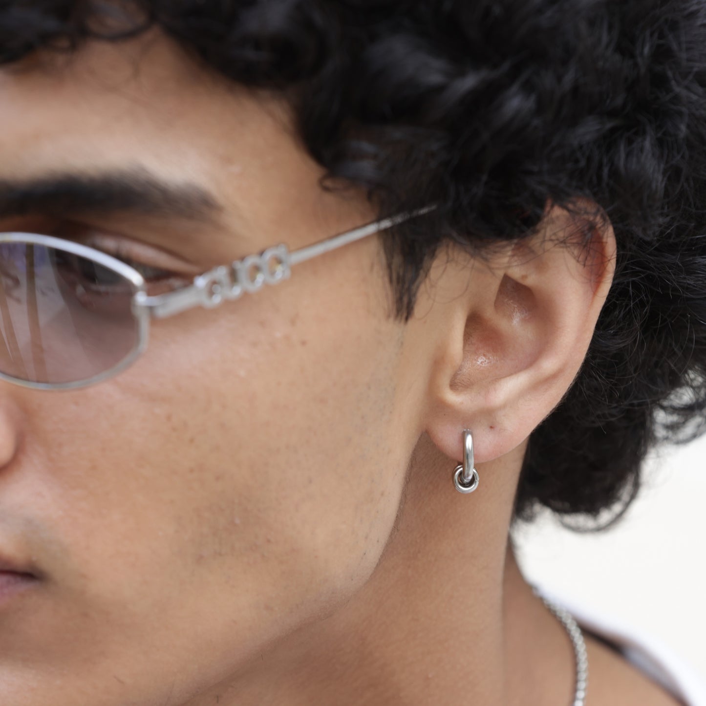 Circle Hoop Earrings - Pierced