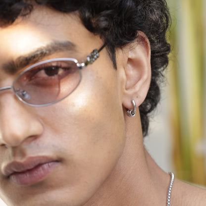 Circle Hoop Earrings - Pierced