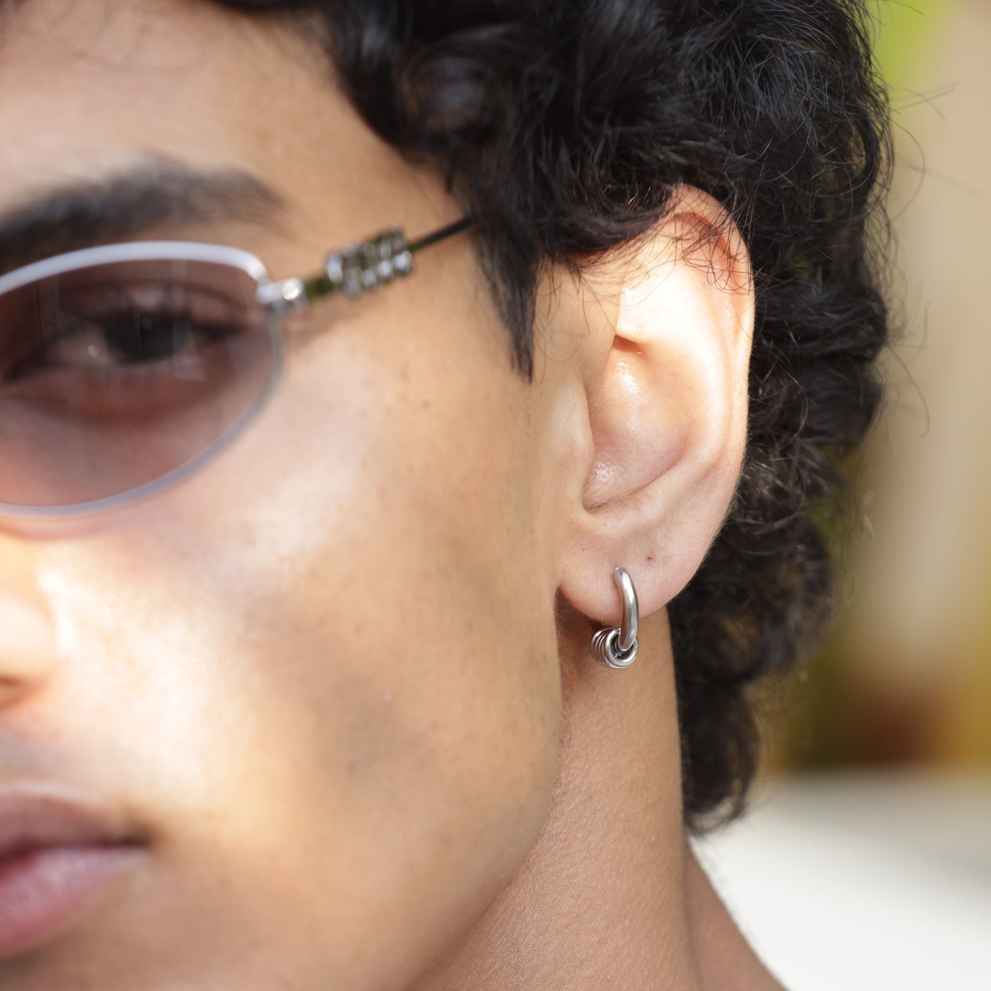 Circle Hoop Earrings - Pierced