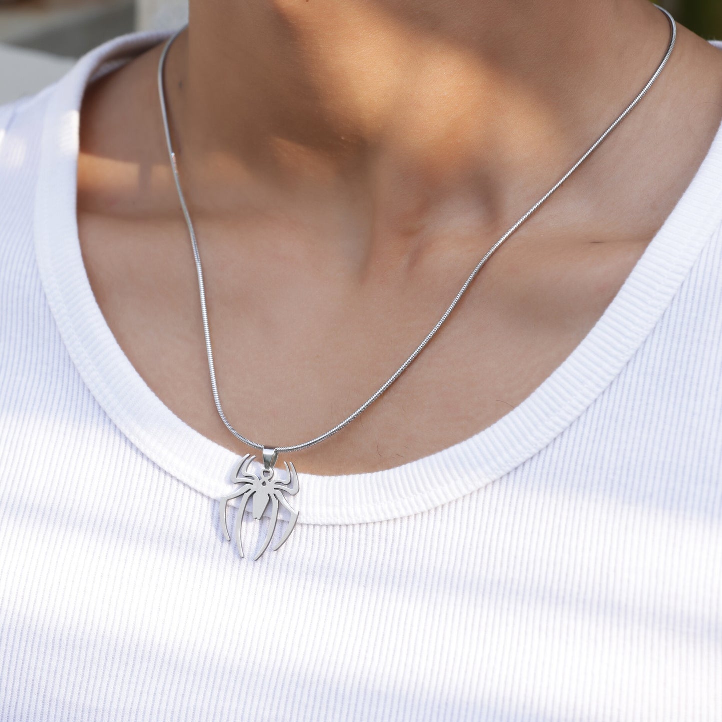 Spider Pendant With Chain