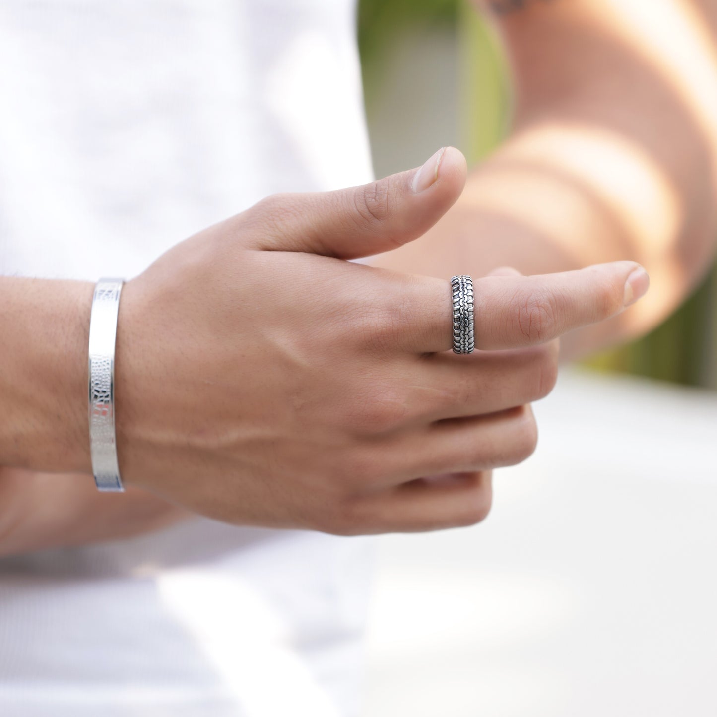 Silver Eternity Band Ring