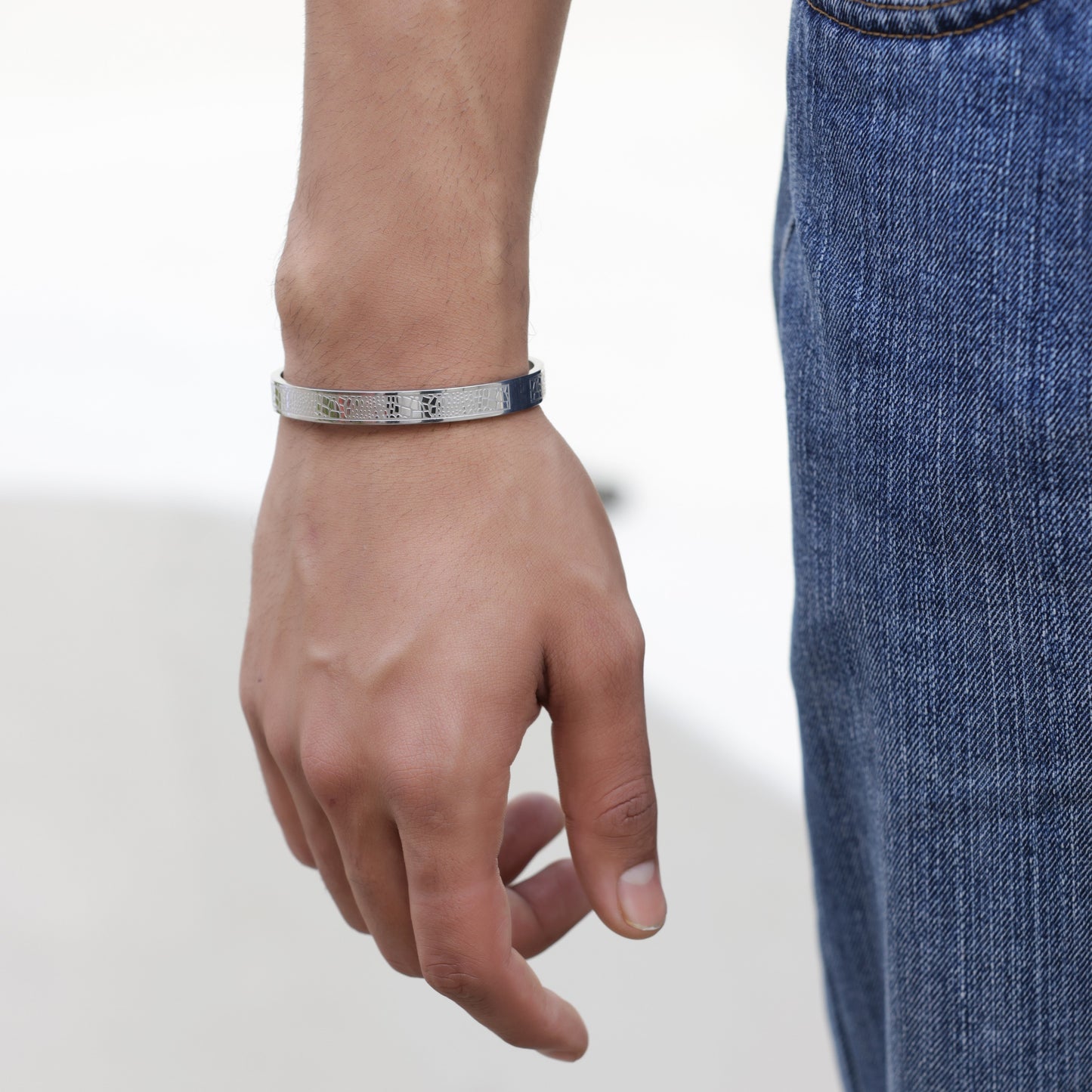 Lattice Silver Bracelet