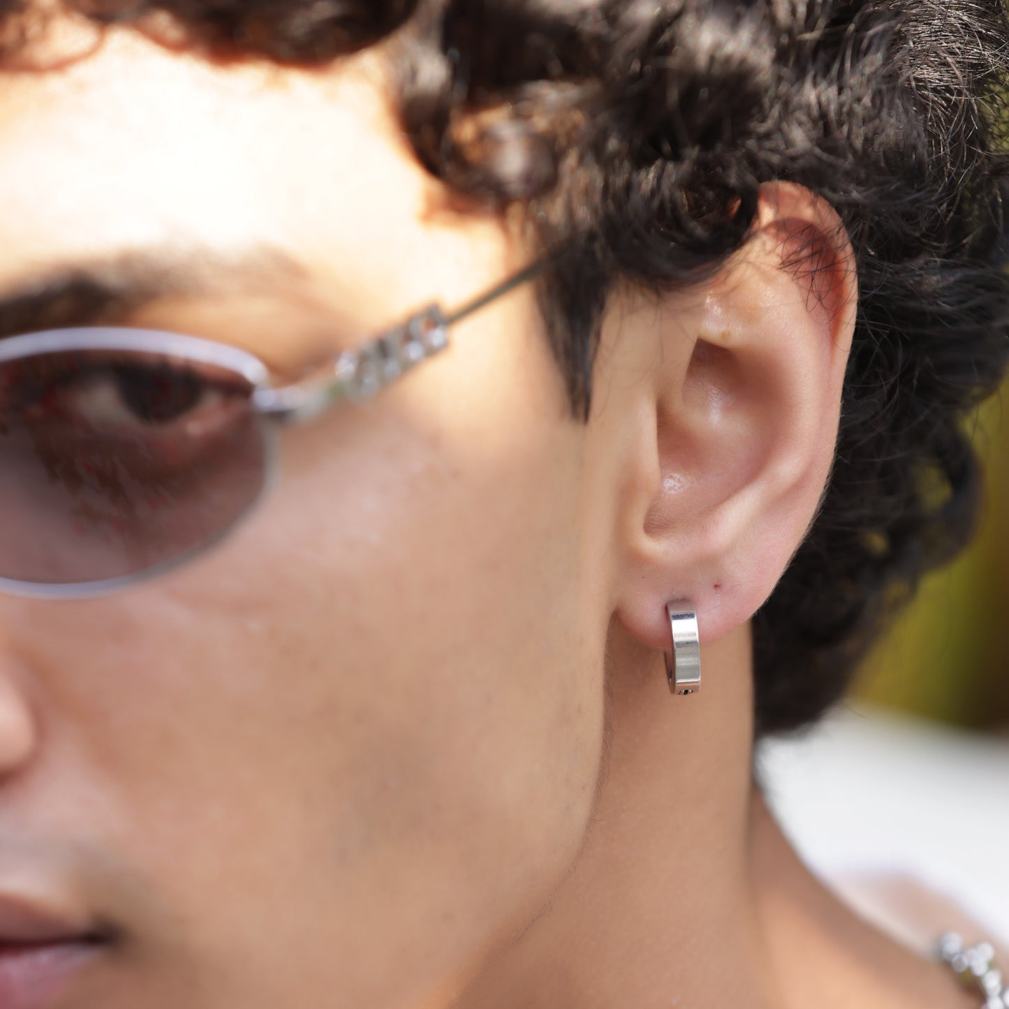 Classic Silver Hoop Earrings - Non-Pierced