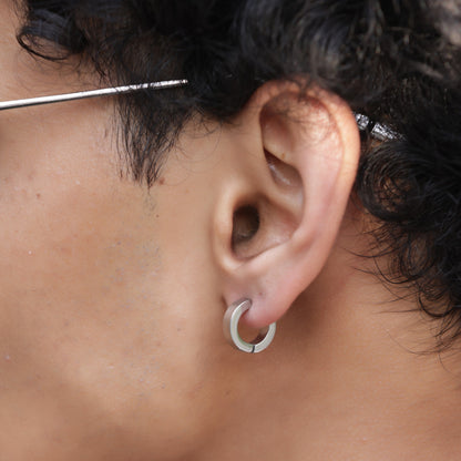 Classic Silver Hoop Earrings - Non-Pierced