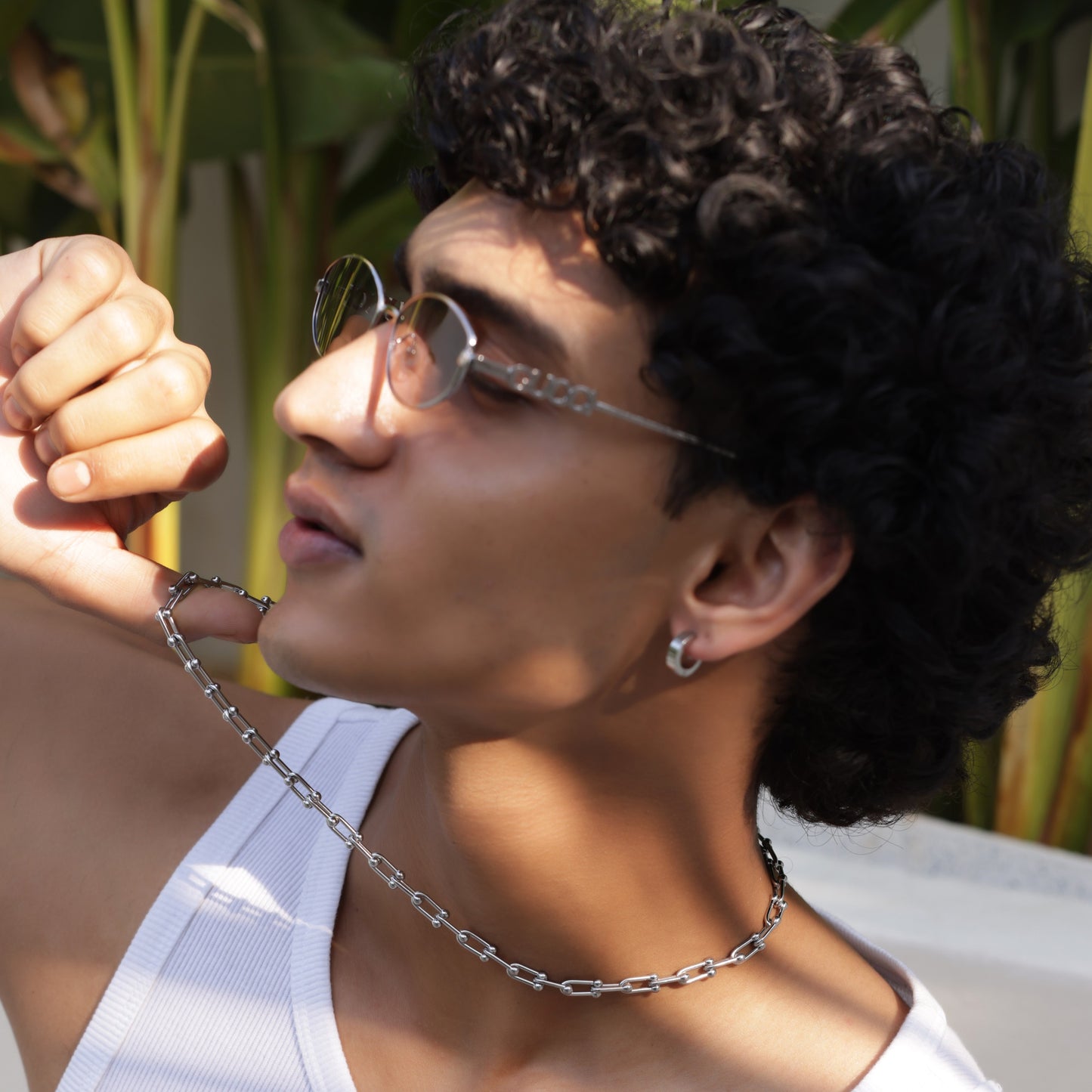 Thick Silver Link Neck Chain