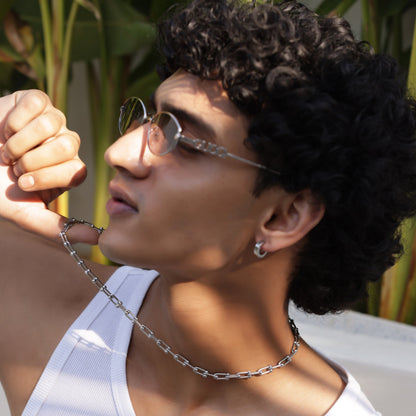 Thick Silver Link Neck Chain