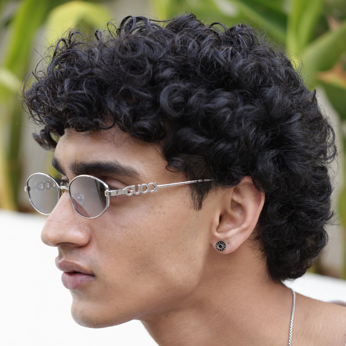 Round Stud Earrings - Pierced