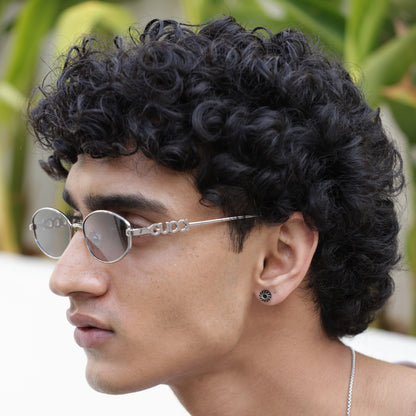 Round Stud Earrings - Pierced