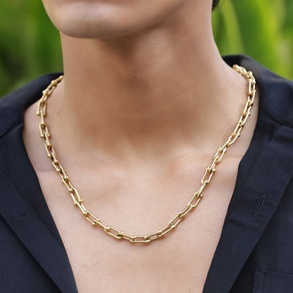 Thick Gold Link Neck Chain