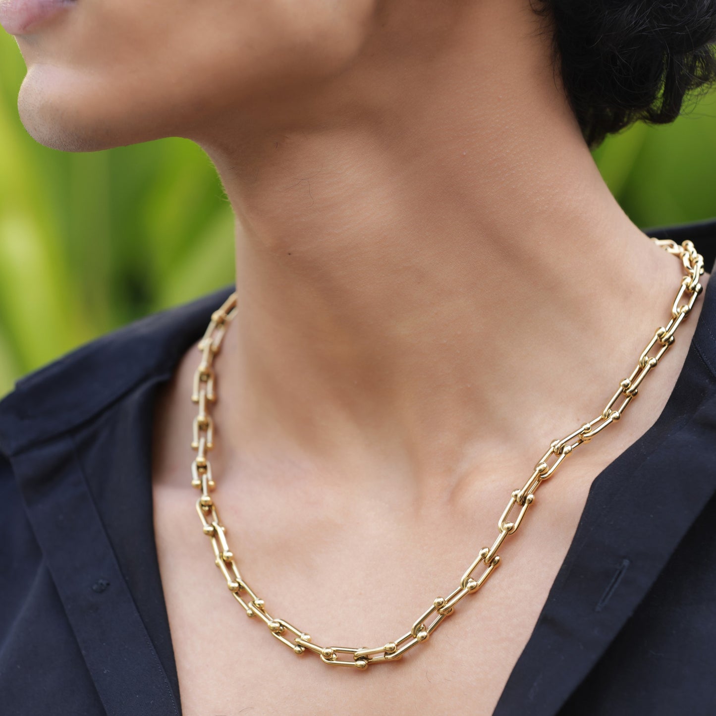Thick Gold Link Neck Chain
