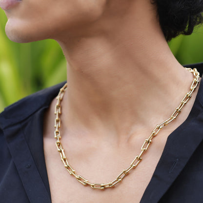 Thick Gold Link Neck Chain